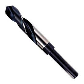 Irwin Industrial Tools 91142 Silver & Deming Hss 1/2" Reduced Shank Drill Bit-21/32" Black Oxide, 118 image.