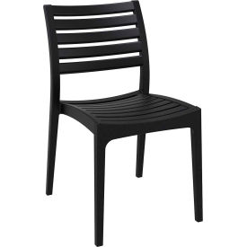 COZYDAYS INC dba COMPAMIA ISP009-BLA Siesta Ares Outdoor Dining Chair, Black image.