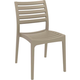 Siesta Ares Outdoor Dining Chair, Dove Gray - Pkg Qty 2