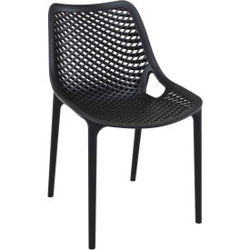 COZYDAYS INC dba COMPAMIA ISP014-BLA Siesta Air Outdoor Dining Chair, Black image.