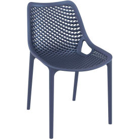 Siesta Air Outdoor Dining Chair, Dark Gray - Pkg Qty 2