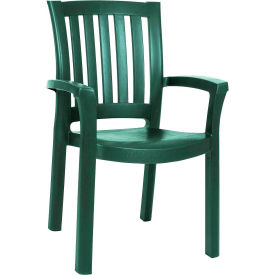COZYDAYS INC dba COMPAMIA ISP015-GRE Siesta Sunshine Resin Dining Arm Chair, Green image.