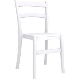 Siesta Tiffany Cafe Dining Chair, White - Pkg Qty 2