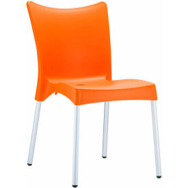 Siesta Juliette Resin Dining Chair, Orange - Pkg Qty 2