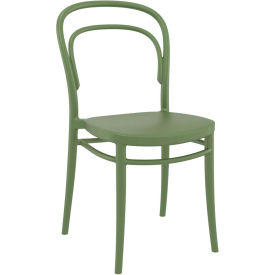 Siesta Marie Resin Outdoor Chair, Olive Green - Pkg Qty 2