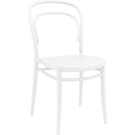 Siesta Marie Resin Outdoor Chair, White - Pkg Qty 2