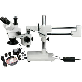 AmScope SM-4TZ-144-10MT 3.5X-90X Trinocular Zoom Stereo Microscope with 144-LED Light & 10MP Camera AmScope SM-4TZ-144-10MT 3.5X-90X Trinocular Zoom Stereo Microscope with 144-LED Light & 10MP Camera
