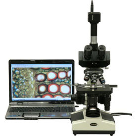 AmScope T390A-9M 40X-1600X Doctor Veterinary Clinic Biological Compound Microscope with 9MP Camera