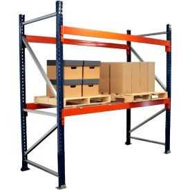 Interlake Mecalux Teardrop Pallet Rack Starter 144"W x 42"D x 120"H 7110 lbs Shelf Capacity 