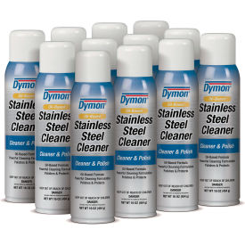Dymon Stainless Steel Cleaner & Polish 20 oz. Aerosol Can 12 Cans - 20920