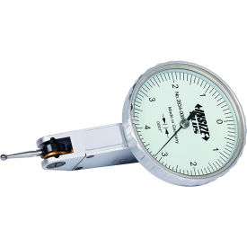 Insize Usa 2834-008 Insize Precision Dial Test Indicator, Flat back, 0-13/16" Range image.