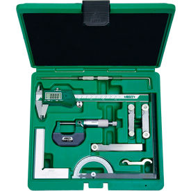 Insize Usa 5091-E Insize Measuring Tool Set, 9 Piece image.