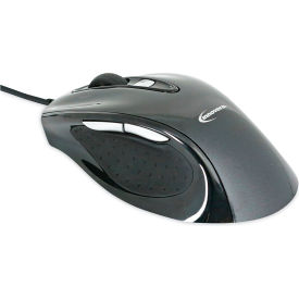 Innovera 61014 Innovera® Full-Size Wired Optical Mouse, USB 2.0, Right Hand Use, Black image.