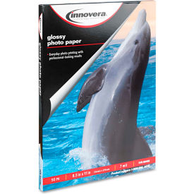 Innovera 99450 Innovera® Glossy Photo Paper 99450, 8-1/2" x 11", White, 50/Pack image.