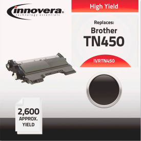 Innovera TN450 Innovera® Remanufactured TN450 Laser Toner, 2600 Page-Yield, Black image.