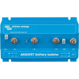 INVERTERS R US CORP ARG100201020 Victron Energy Argo Fet Battery Isolators, 100-2, Two Batteries, 100A, Blue, Aluminum image.
