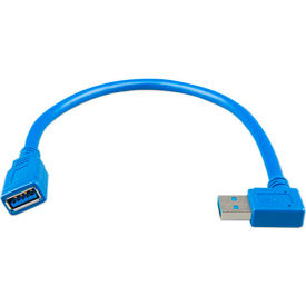 INVERTERS R US CORP ASS060000100 Victron Energy Usb Extension Cable 0,3M One Side Right Angle, Blue, Copper Wire image.