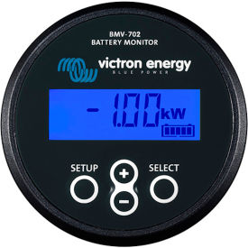 INVERTERS R US CORP BAM010702200 Victron Energy Precision Battery Monitor BMV-702, Bluetooth, Black, ABS Plastic, 6,5 - 95 VDC image.