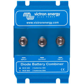 INVERTERS R US CORP BCD000402000 Victron Energy ARGO Diode Battery Combiners Two Batteries 40A, Blue, Aluminum image.