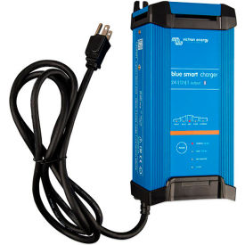 INVERTERS R US CORP BPC241647102 Victron Energy IP22 Blue Smart Battery Charger w/Bluetooth, 24V/16A (1), 120V NEMA 5-15, ABS Plastic image.