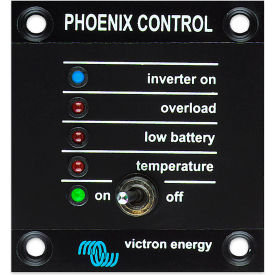INVERTERS R US CORP REC030001210 Victron Energy Phoenix Inverter Control, Black, ABS Plastic image.