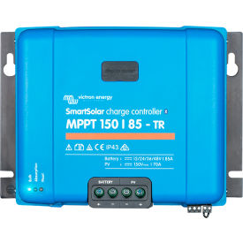 INVERTERS R US CORP SCC115085411 Victron Energy SmartSolar Charge Controller, MPPT 150V/85-Tr Screw Connection VE.Can, Blue, Aluminum image.
