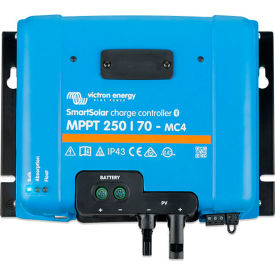 INVERTERS R US CORP SCC125070320 Victron Energy SmartSolar Charge Controller, MPPT 250V/70-MC4 Connection VE.Can, Blue, Aluminum image.