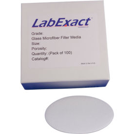 LabExact® Grade A 1.6um Binderless Glass Microfiber Filter Media 2.1cm 100/PK 