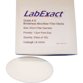 Grade A-E 1.0um Binderless Glass Microfiber Filter Media, 11cm, 100/PK view 2