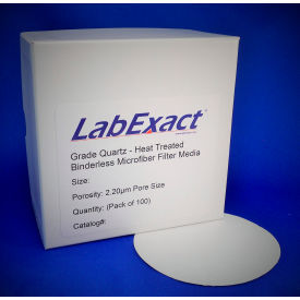 I.W TREMONT CO INC HT-Q4250 LabExact Quartz Heat Treated High Purity SiO2 Binderless Glass Microfiber Filter 4.25 cm Dia, 100PK image.