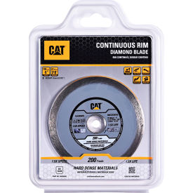 Caterpillar® 200 Trade Continuous Rim Diamond Blade 4"" Dia. x 3/16""T x 7/8"" Center Hole Dia.