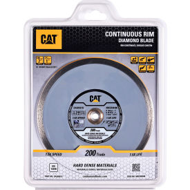 Caterpillar® 200 Trade Continuous Rim Diamond Blade 7"" Dia. x 3/16""T x 1"" Center Hole Dia.