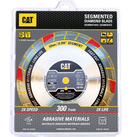 Caterpillar® 300 Trade Abrasive Materials Diamond Blade 14"" Dia. x 3/16""T x 1+P"" Cntr Hole Dia