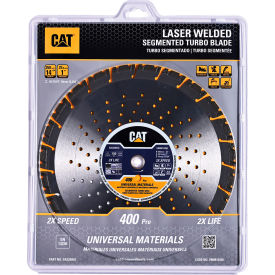 Caterpillar® 400 Pro Double Laser Welded Diamond Blade 14"" Dia. x 3/16""T x 1+P"" Cntr Hole Dia.