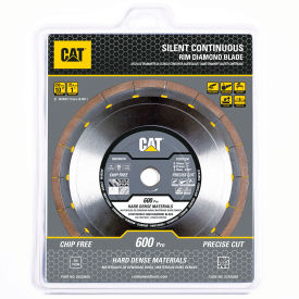 Caterpillar® 600 Pro Continuous Rim Diamond Blade 10"" Dia. x 3/16""T x 1"" Center Hole Dia.