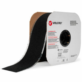 Industrial Webbing Corp. IWC197058 VELCRO® Brand Black Loop With Acrylic Adhesive 4" x 75 image.