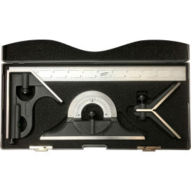 INTERNATIONAL PRECISION INSTRUMENTS CORP 34-212-4 iGAGING Precision Combination Squares w/ 12" Blade, Pack of 4 image.