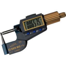 INTERNATIONAL PRECISION INSTRUMENTS CORP 35-054-UT1 iGAGING Digital Micrometer w/ Alloy Gold Anodized Friction Thimble image.