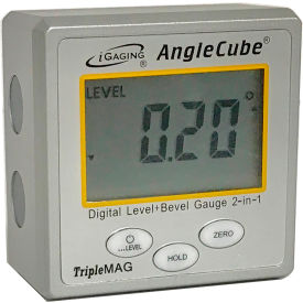 INTERNATIONAL PRECISION INSTRUMENTS CORP 35-222-6 iGAGING Digital Magnetic Angle Cube Gage Gauge w/ Large LCD Display image.
