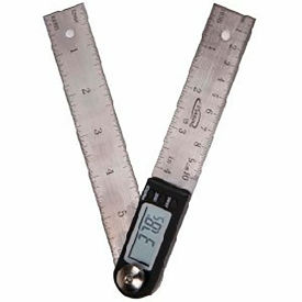 INTERNATIONAL PRECISION INSTRUMENTS CORP 35-407 iGAGING Digital Electronic Angle Protractor with 4" & 7" Stainless Steel Blades, 0-360° image.