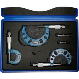 Micrometers Sets, Ratchet with Blue C Frame, 0 - 6" Range view 2