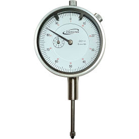 Premium Dial Indicator, 0 - 1"/0.001", White Dial Face view 2