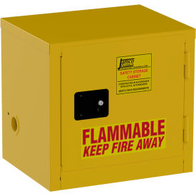 Jamco Narrow Flammable Liquid Storage Cabinet Self Close Door 6 Gal. Capacity 23"W x 18"D x 22"H 