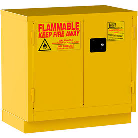 Jamco Under Counter Flammable Liquid Storage Cabinet Self Close Door 22 Gal Cap36"W x 22"D x 35"H 
