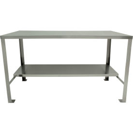 Jamco Stainless Steel Workbench 60 x 30 Flush Top Square Edge Silver 