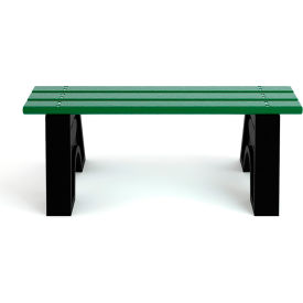 Frog Furnishings Sport 4 Recycled Plastic Bench Green Bench/Black Frame 