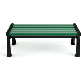 Frog Furnishings Heritage 5 Recycled Plastic Bench Backless Green Bench/Black Frame 