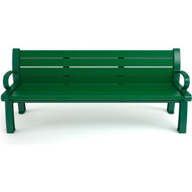 Frog Furnishings Heritage 5 Recycled Plastic Bench Green Bench/Green Frame 