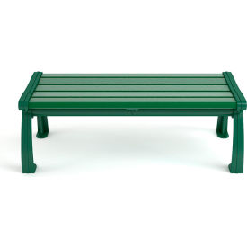 Frog Furnishings Heritage 5 Recycled Plastic Bench Backless Green Bench/Green Frame 