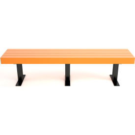 Frog Furnishings Trailside 6 Recycled Plastic Bench Cedar Bench/Black Frame 